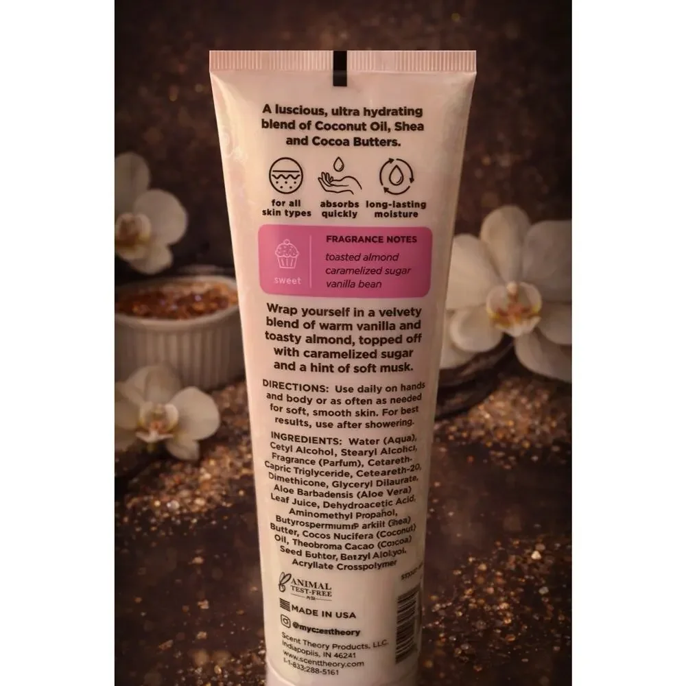 Scent Theory -Velvet Vanilla- Crème Brûlée & Glazed Sugar - Fragrance Body Cream